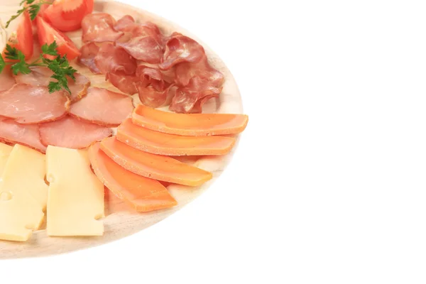 Fleisch und Käse — Stockfoto