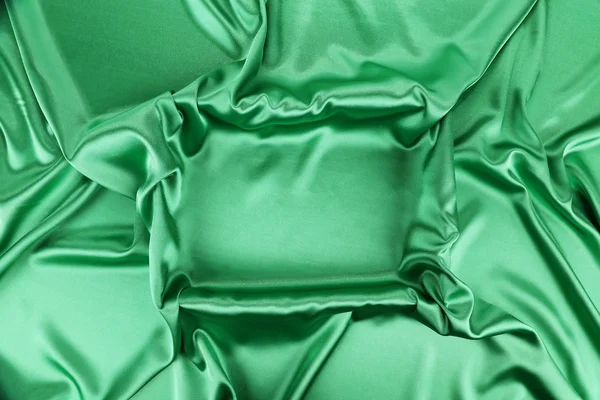 Fundo de seda verde — Fotografia de Stock