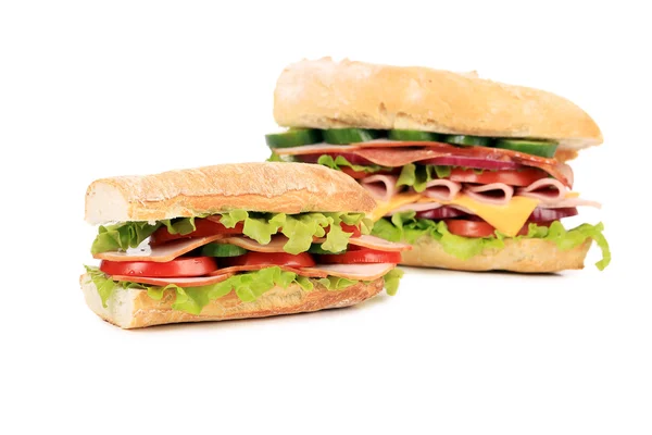 Two fresh sandwiches — Stock Photo, Image