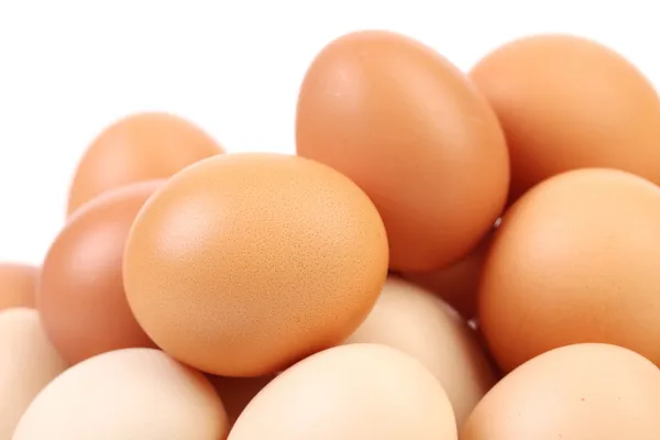 Fresh eggs at market — Stock Photo, Image