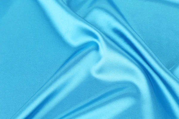 Background of blue silk — Stock Photo, Image