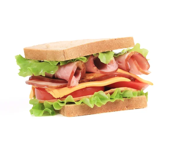 白のサンドイッチ — ストック写真