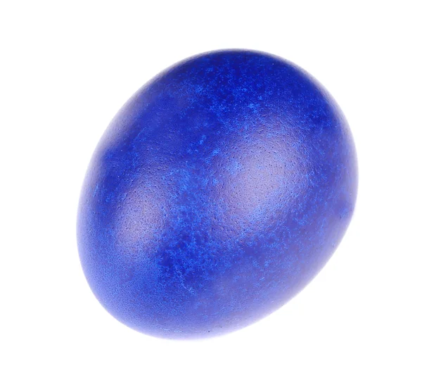 Темно-синє великоднє яйце — стокове фото