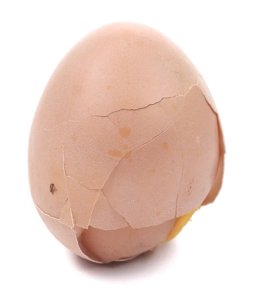 Trasiga kokt ägg — Stockfoto