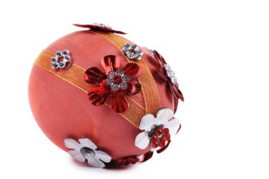 Dekoratif pembe Paskalya yortusu yumurta.