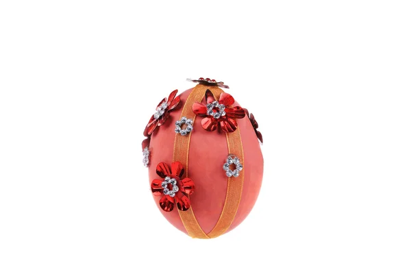 Uovo di Pasqua rosa decorativo . — Foto Stock