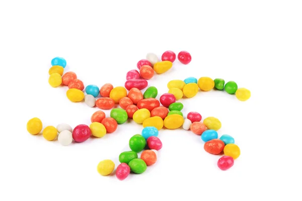 Dragee amendoim na capa colorida . — Fotografia de Stock