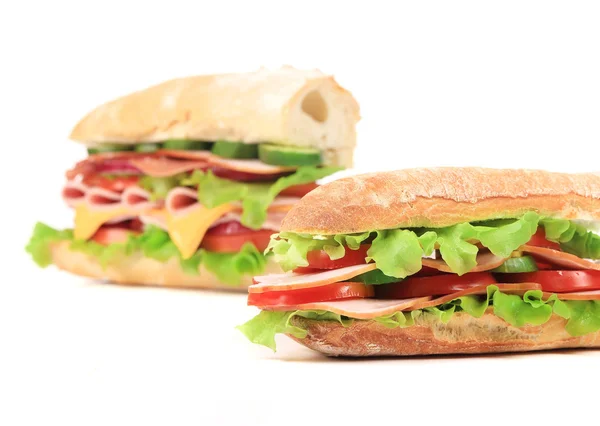 Two fresh sandwiches — Stock Photo, Image