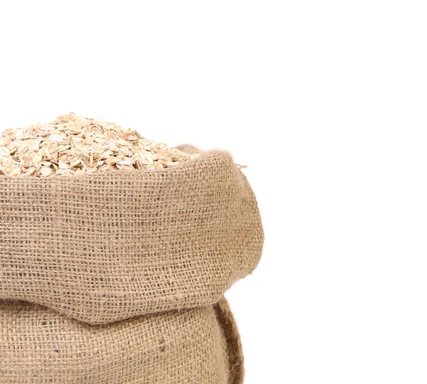 Bag with oat cereal. — Stock Photo, Image