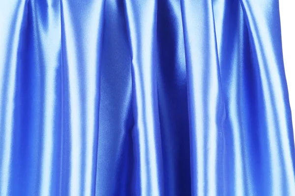 Pieghe in tessuto blu . — Foto Stock