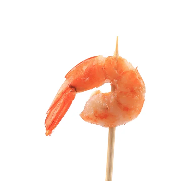 Shrimp on a stick. — Stock Photo, Image