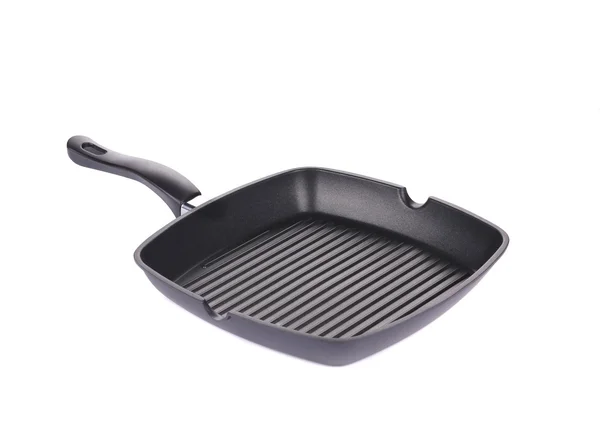 Black frying grill pan — Stock Photo, Image