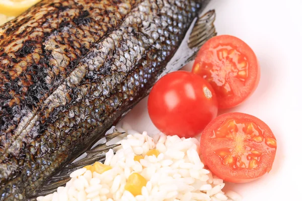 Grilled seabass. — Stock Photo, Image