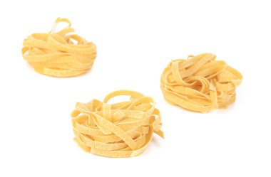Tagliatelle paglia İtalyan makarna.