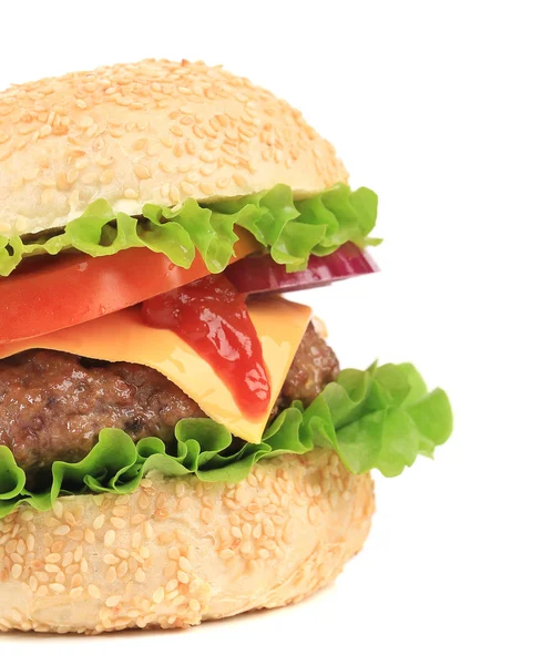 Stor hamburger – stockfoto
