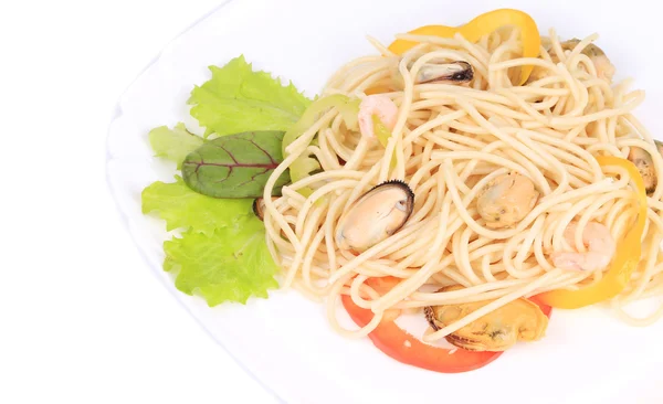 Salada de mar com espaguete — Fotografia de Stock