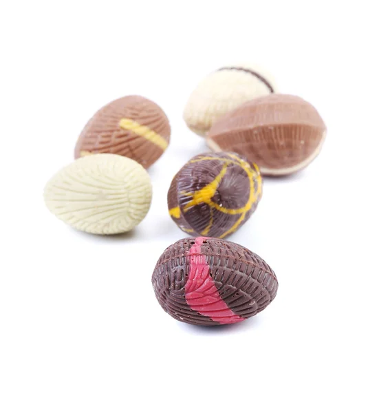 Chocolate seashells and stones — Stock Photo, Image