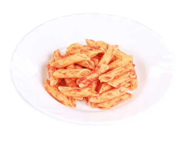 Pasta con salsa de tomate. — Foto de Stock