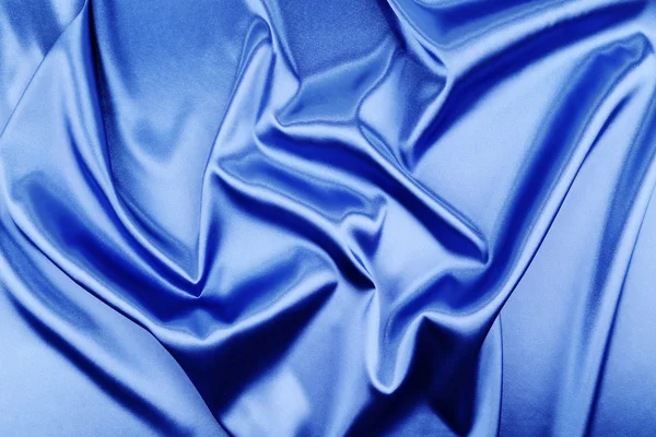 Sfondo di seta blu — Foto Stock