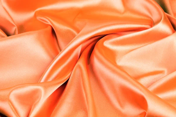 Orange silk background — Stock Photo, Image