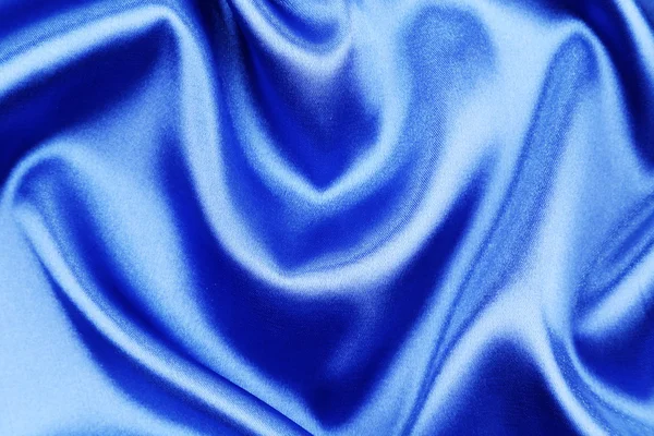 Blå silke bakgrund — Stockfoto