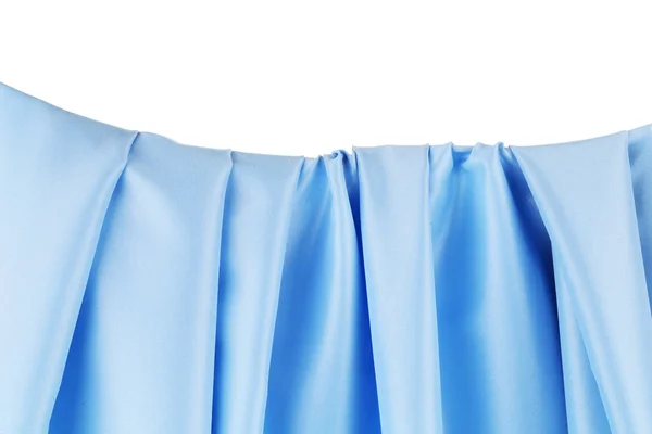 Fond en tissu de soie bleu — Photo