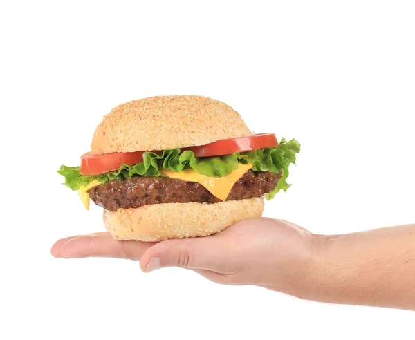 Grote cheeseburger. — Stockfoto