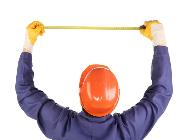 Hombre en casco de construcción —  Fotos de Stock