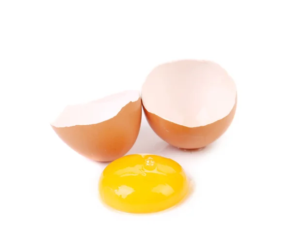 Gros plan de l "œuf cassé — Photo