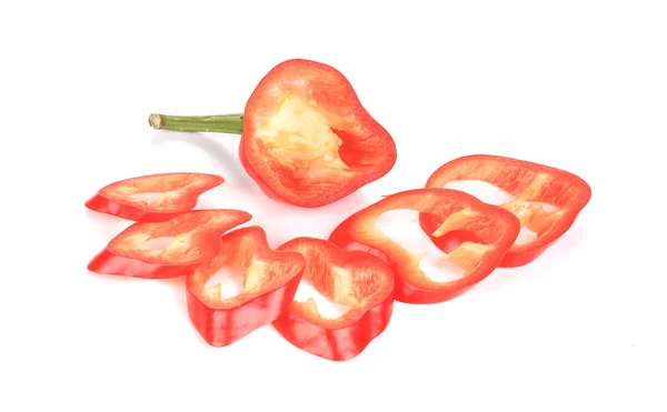 Red slices of pepper — Stock Photo, Image