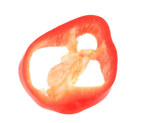 Fatia vermelha de pimenta — Fotografia de Stock