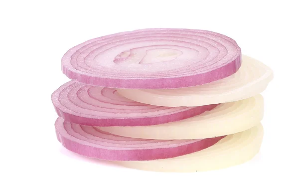 Slices of white and red onions — Stock Photo, Image