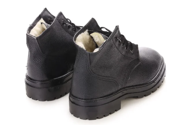 Zwarte mannen schoenen — Stockfoto