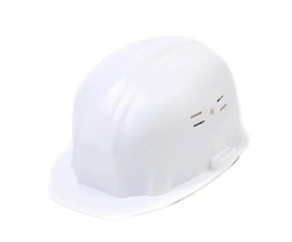 Casque de sécurité blanc . — Photo