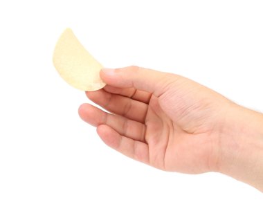 patates cipsi elini tutar.