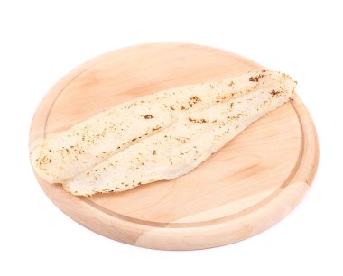 tabakta ızgara pangasius fileto.