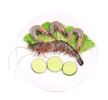 çiğ karides plaka.