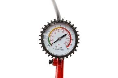 Manometer for car tyre pressure setting. clipart