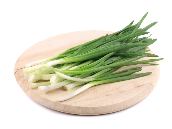 Green onions on the board. — Stock Photo, Image