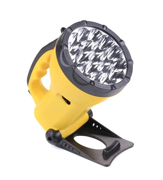 Gelbe Taschenlampe. — Stockfoto
