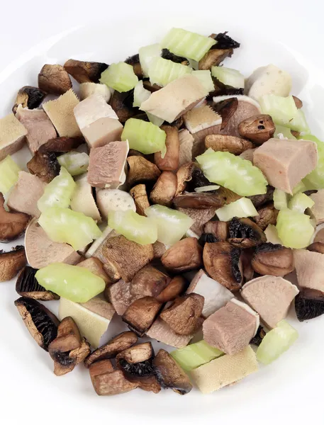 Delicious salad with beef tongue. — Stock Photo, Image