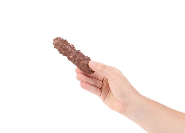 Chokladkaka med jordnötter. — Stockfoto