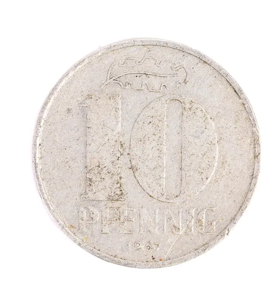 Пфенниговые монеты Германии . — стоковое фото