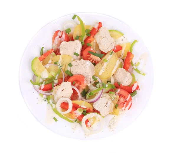 Chicken salad with potatoes — Stock Photo, Image