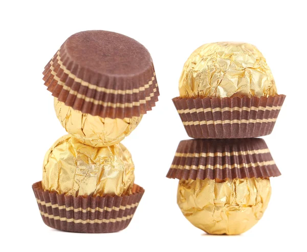 Bonbons aus süßer Schokolade. — Stockfoto