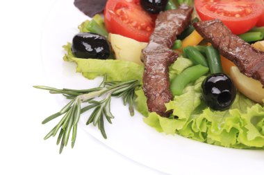 sığır filetosu salatası.