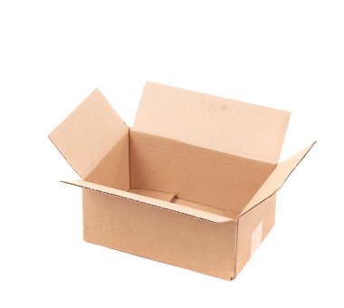 karton kutu açıldı.