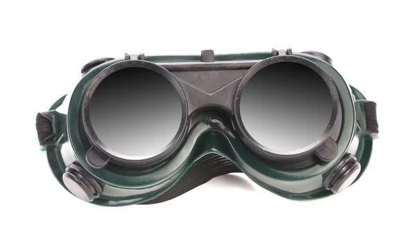 Green welding glasses. — Stock Photo, Image
