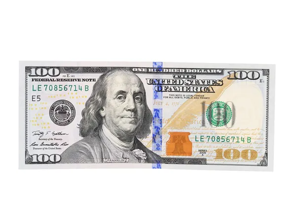 New one hundred dollar bill. — Stock Photo, Image