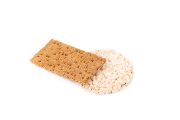 Crispbread and corn cracker. — Stock Photo, Image